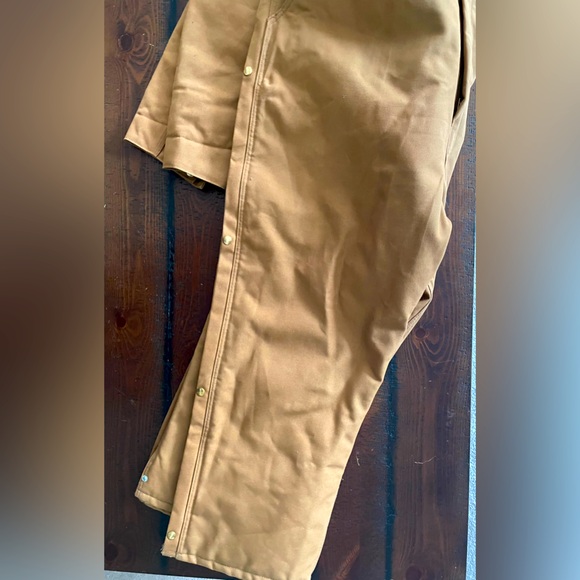 Vintage Carhartt dead stock insulated duck bib coveralls workwear size 54 BNWOT - Picture 8 of 10
